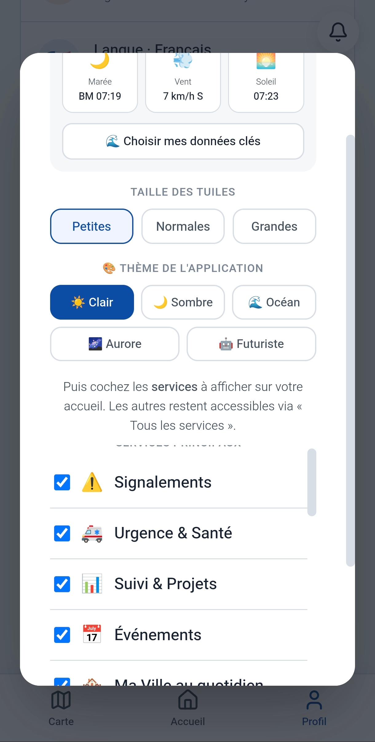 Thème Clair de CivicApp